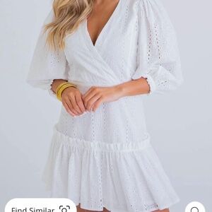 Karlie NWOT white eyelet dress